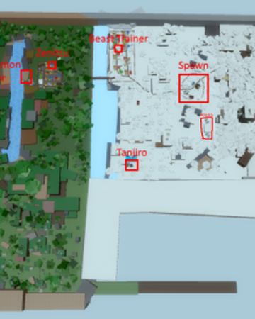 Map Of Demon Slayer Rpg 2