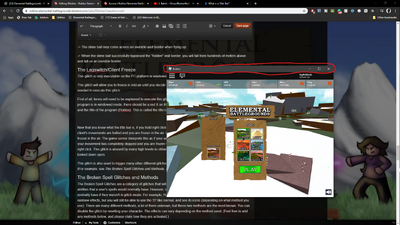 Glitches Roblox Elemental Battlegrounds Wiki Fandom - hack client for roblox no virus safe