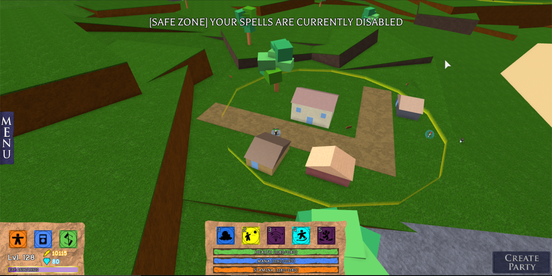 Gameplay Roblox Elemental Battlegrounds Wiki Fandom - create a health bar in roblox