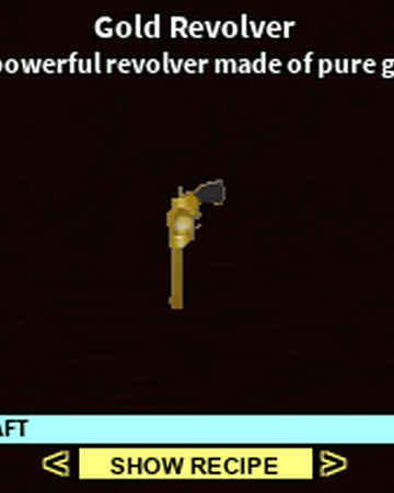 Gold Revolver Roblox Exotic Craftwars Wiki Fandom - craftwars wiki roblox