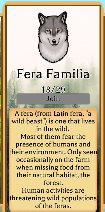 Fera Roblox Farm World Wiki Fandom - roblox farm world wolf