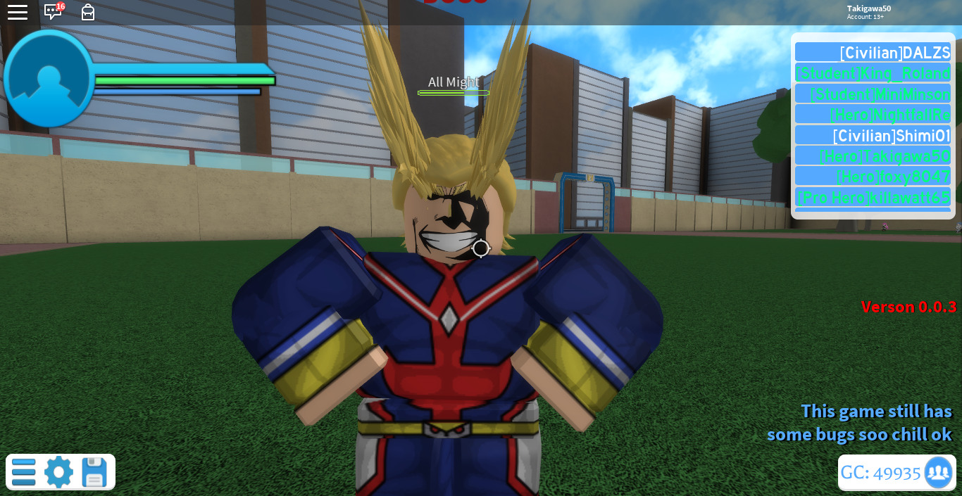 Mobs Roblox Grand Quest Academia Wiki Fandom - how to look like all might in roblox