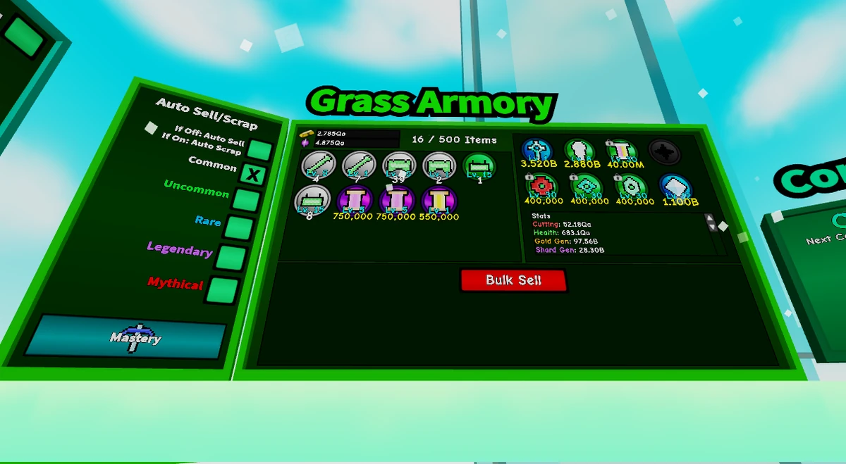 Grass Armory Roblox Grass Cutting Incremental Wiki Fandom