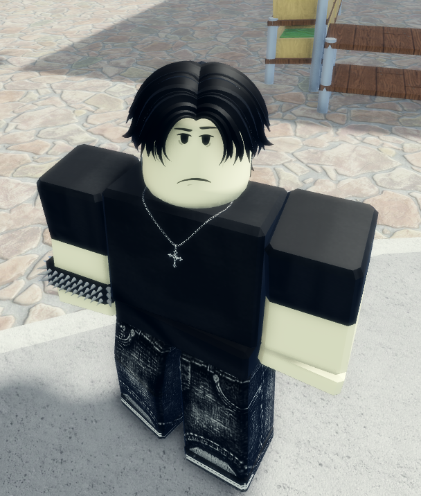 Emo Boy's Hair in Black - Roblox