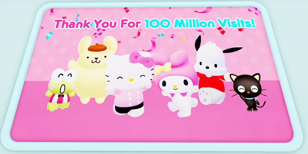 100 Million Visits Photo! My Hello Kitty Cafe Wiki Fandom