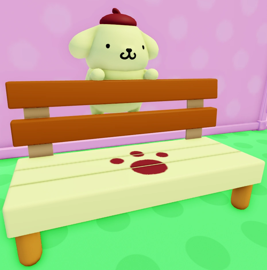 Pompompurin Bench My Hello Kitty Cafe Wiki Fandom