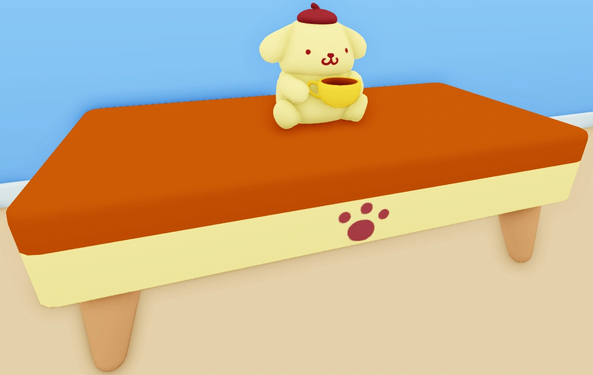 Pompompurin Coffee Table (Basic) My Hello Kitty Cafe Wiki Fandom
