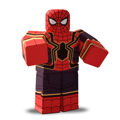 Iron Spiderman Roblox Heroes Of Robloxia Wiki Fandom - how to look like spider man in roblox