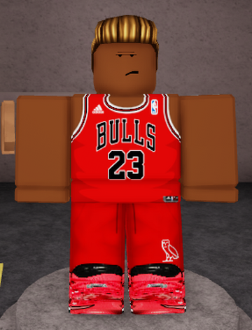 Roblox Basketball Player Templates With Red Jersey and 