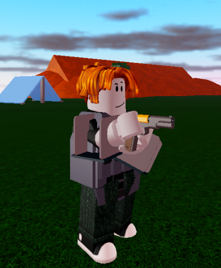 bacon with gun.png - Roblox