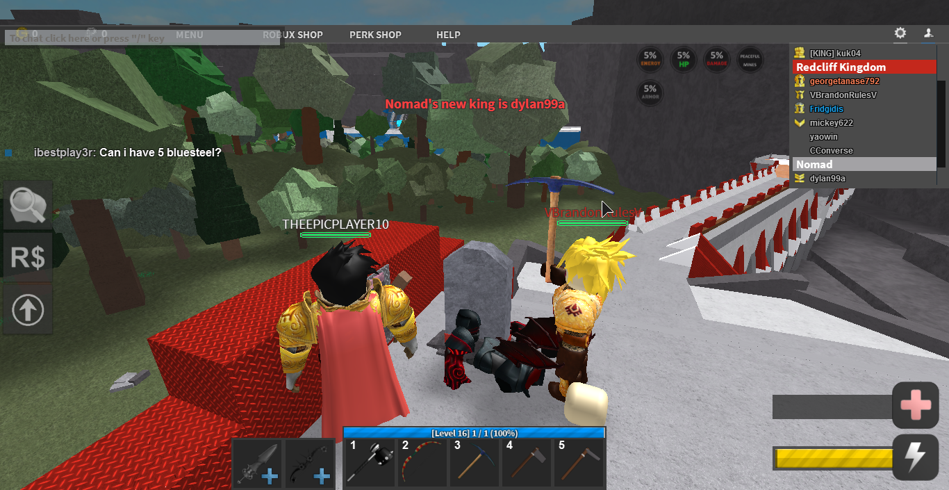 Hackers (names and images)  Roblox Medieval Warfare: Reforged