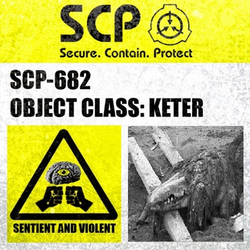 Scp 682 Roblox Minitoon S Scp Containment Breach Wiki Fandom - scp 682 roblox id
