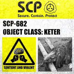 Scp 682 Roblox Minitoon S Scp Containment Breach Wiki Fandom - scp 682 roar roblox id