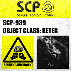 SCP 939 Sticker for Sale by StandleyCorin