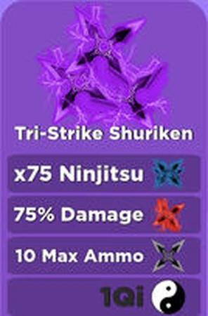 Tri-Strike Shuriken | Roblox Ninja Legends Wiki | Fandom