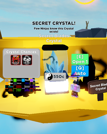 Secret Blade Crystal Roblox Ninja Legends Wiki Fandom - roblox ninja legends codes wiki