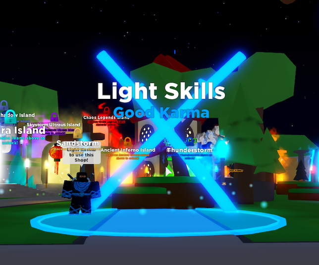 Light Karma Shop Roblox Ninja Legends Wiki Fandom - side lights roblox