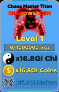Chaos Master Titan | Roblox Ninja Legends Wiki | Fandom
