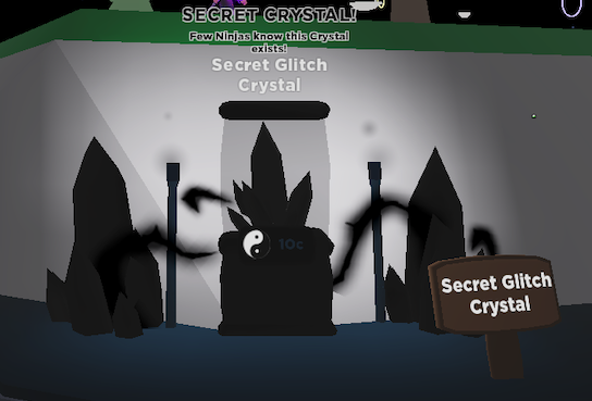 Secret Glitch Crystal Roblox Ninja Legends Wiki Fandom - shadowstorm ninja legends roblox