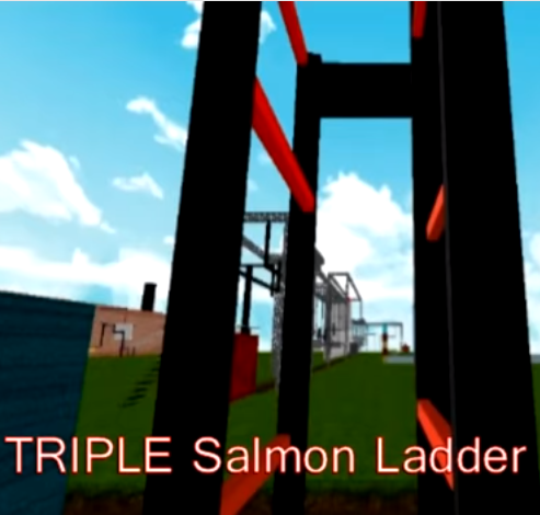 Salmon Ladder Roblox Ninja Wiki Fandom - roblox ninja warrior rising