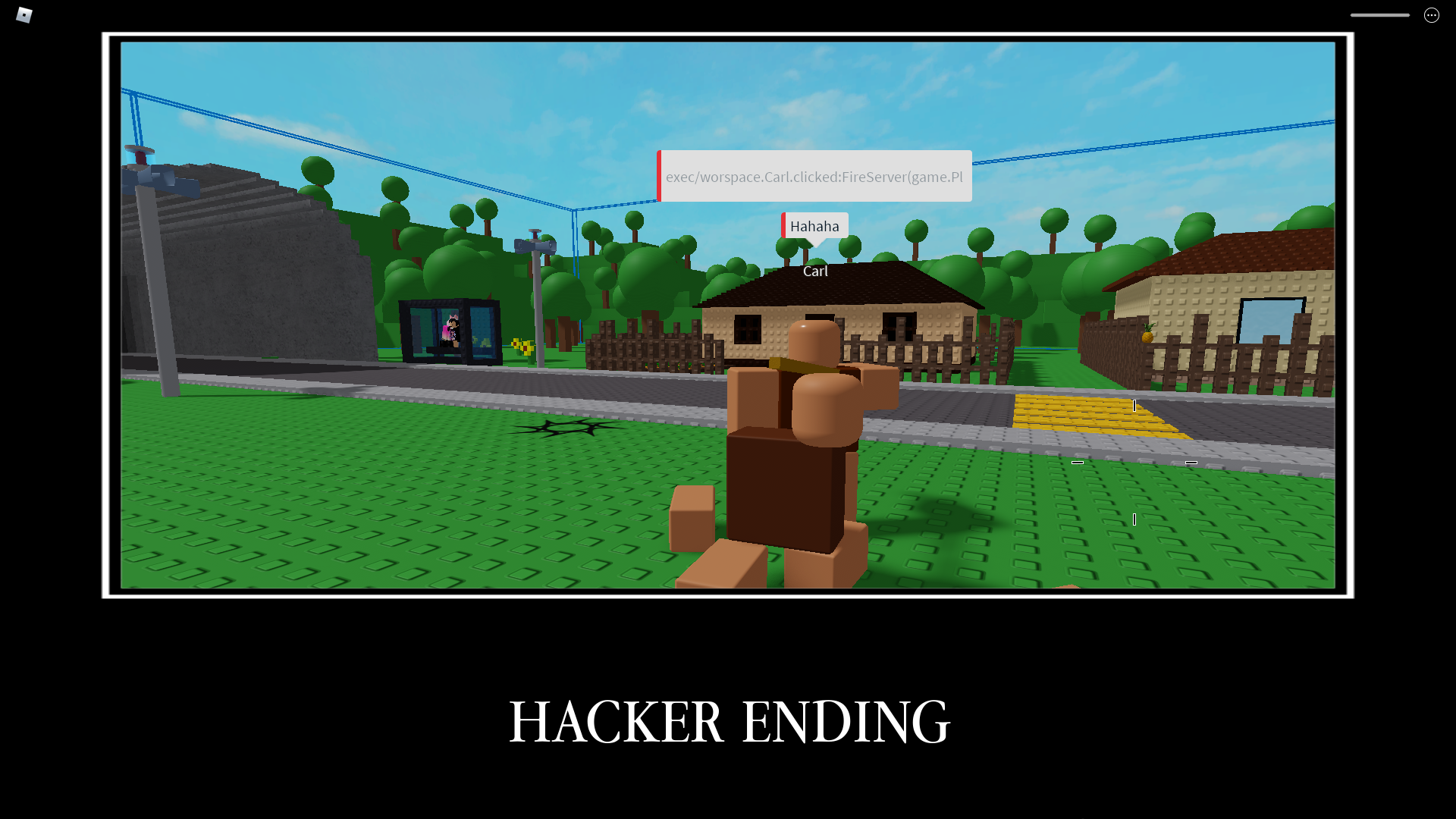 When I was playing Roblox, there was a hacker in my game. Can they