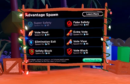 The board with all advantages spawnable.