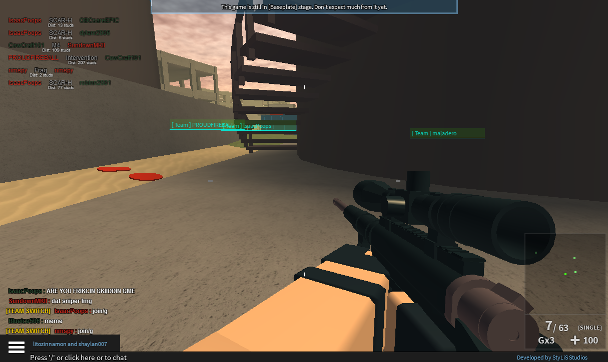 Alpha Testing Phantom Forces Wiki Fandom - how to team chat in roblox phantom forces