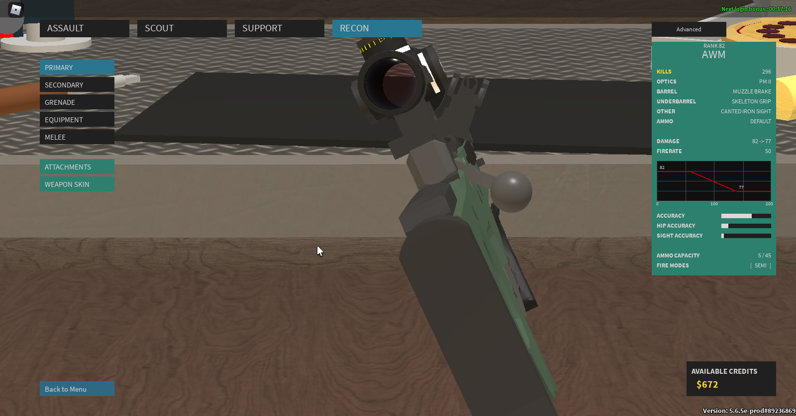 Canted Iron Sight, Phantom Forces Wiki