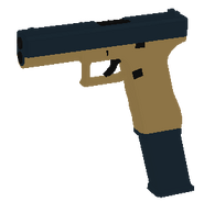 A Glock 17 with a 33 Round Magazine.