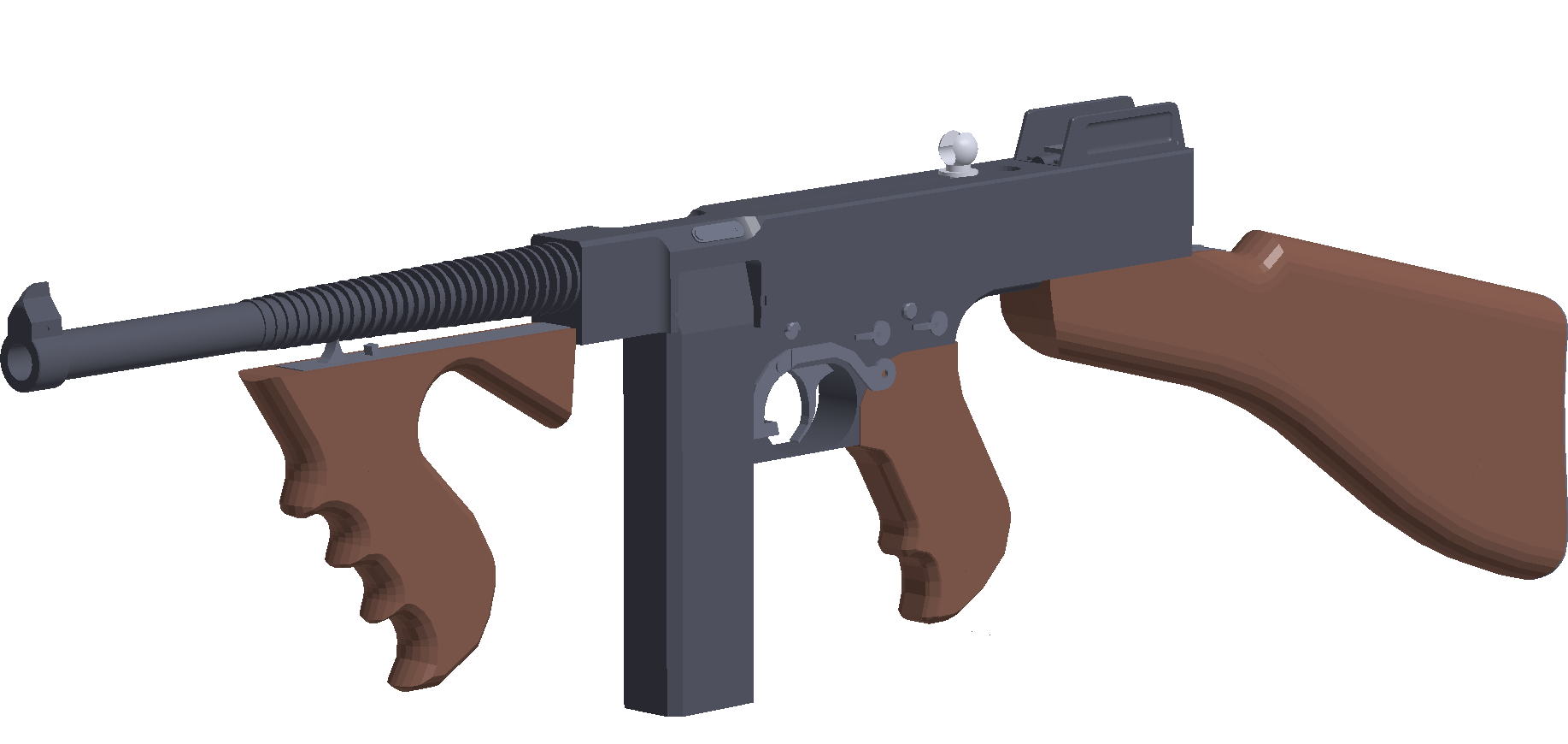 Tommy Gun Phantom Forces Wiki Fandom - a revolver model roblox