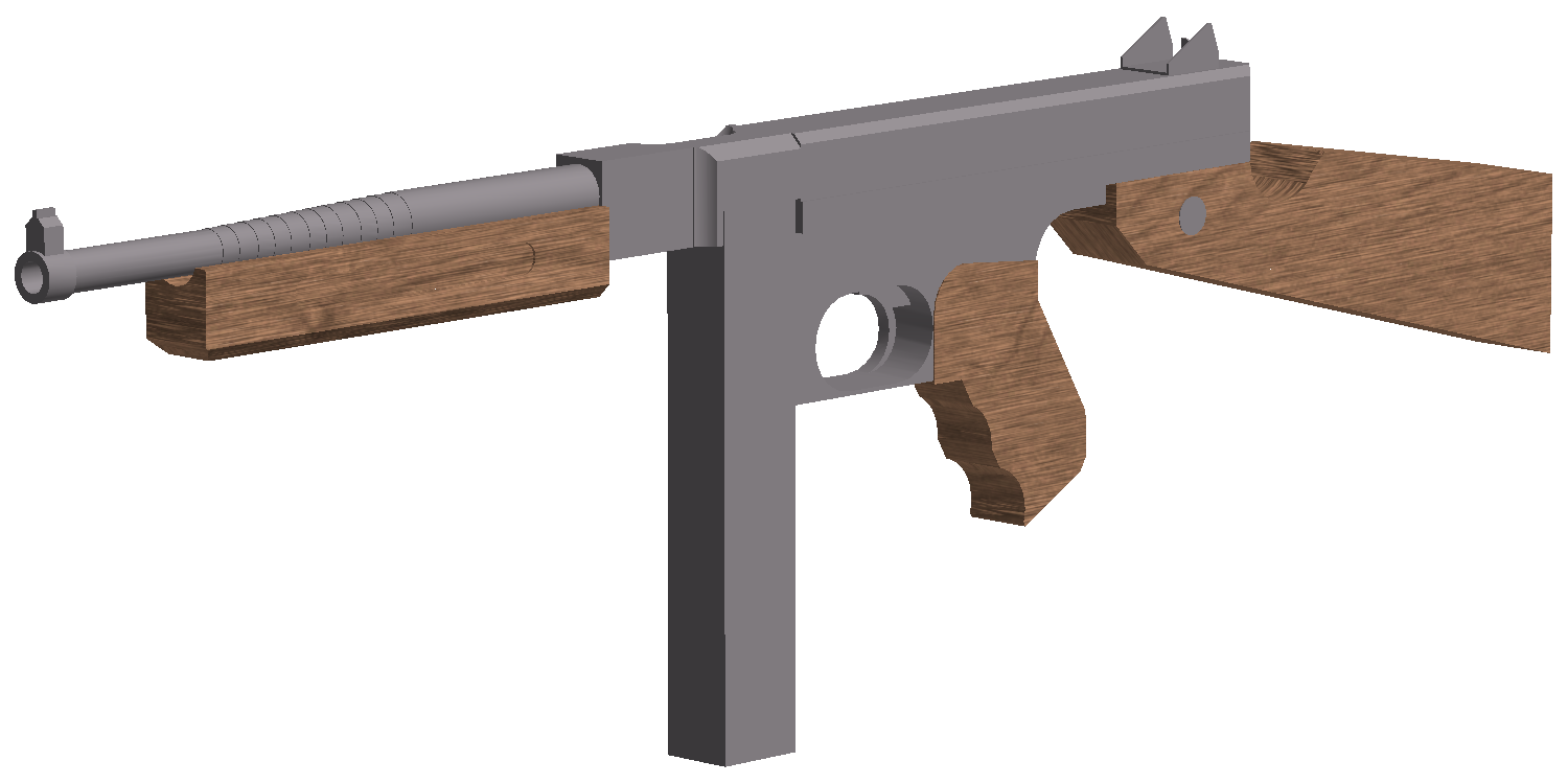 Phantom Forces Wiki - Phantom Forces Tommy Gun, HD Png Download