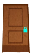 The tall variant of the Blue Lock Door.