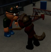 Doggy (Masked) attacking Pony in Docks - Chapter 9.