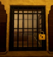 The Yellow Lock Door appearing in The Hunt in-game.