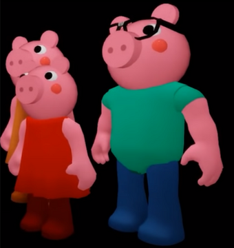 Piggy Family Roblox Piggy Wikia Fandom - fat pig roblox