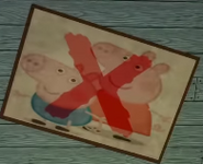 An old Picture of George Pig and Peppa Pig.