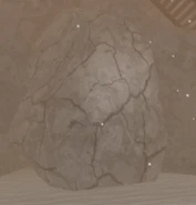 One of the Cracked boulders in Camp.
