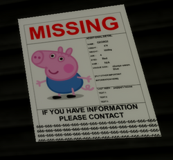 Removed Content Piggy Wiki Fandom - roblox piggy george missing poster