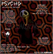 The Psycho's description used when it was first submitted.