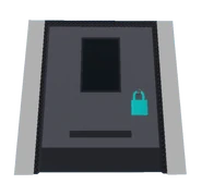 The metal variant of the Blue Lock Door.