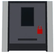 The metal variant of the Red Lock Door.