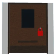 The wooden variant of the Red Lock Door.