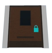 The wooden variant of the Blue Lock Door.