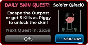 Soldier (Black) Daily Skin Quest
