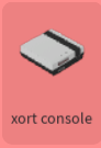 The XORT Console In the Build Mode Menu.