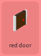 The icon of the Red Lock Door in the build menu.
