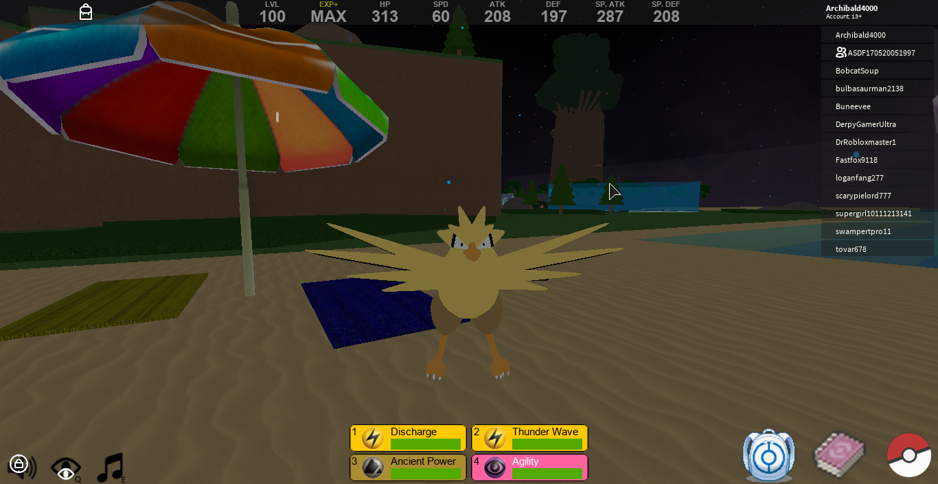 Zapdos, Pokemon Fighters EX Wikia