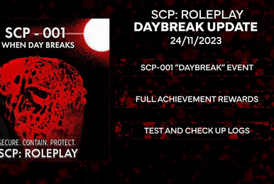 SCP 001 When The Day Breaks SCP-001 é a designação SCP dada ao próprio Sol