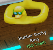 Rubber Ducky Ring Roblox Shark Bite Wiki Fandom - codes how to get 150 free teeth roblox sharkbite