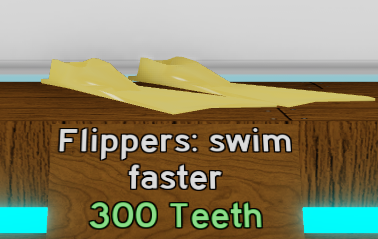 Flippers Roblox Shark Bite Wiki Fandom - roblox shark fin on back